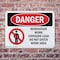 Signmission Renovation Work Contains Lead Do Not Enter Danger Sign, Plastic, 10in W x 7in L, 2PK OS-2PACK-DS-P-710-L-1750 - alternate 3
